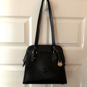 Vintage Dooney and Bourke black leather bag